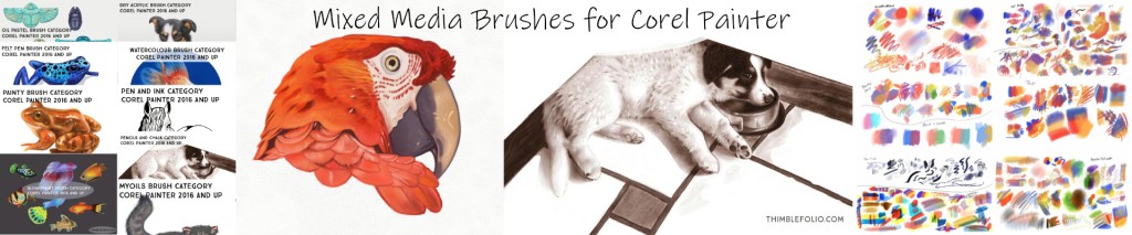 Mixed Media Brushes for Corel Painter
